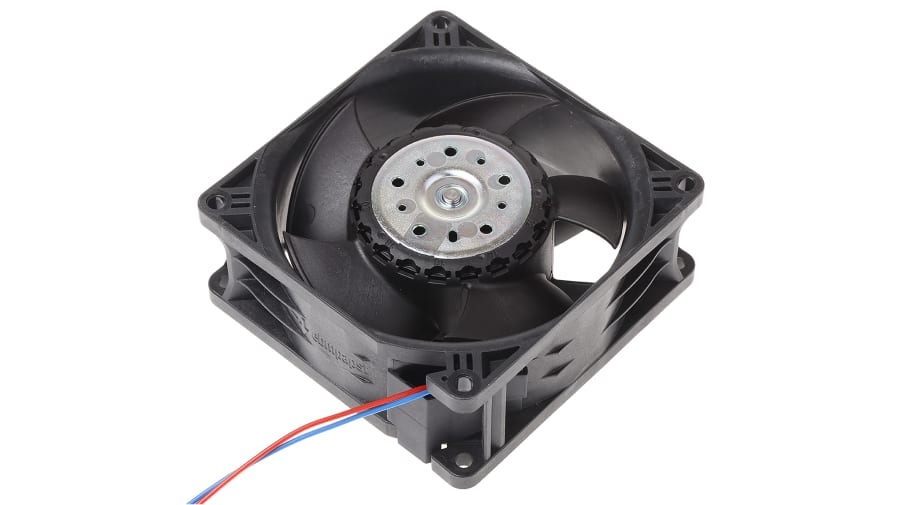 ebm-papst 3200 J - S-Force Series Axial Fan, 12 V dc, DC Operation, 237m³/h, 31W, 92 x 92 x 38mm – Model: 3212JH3