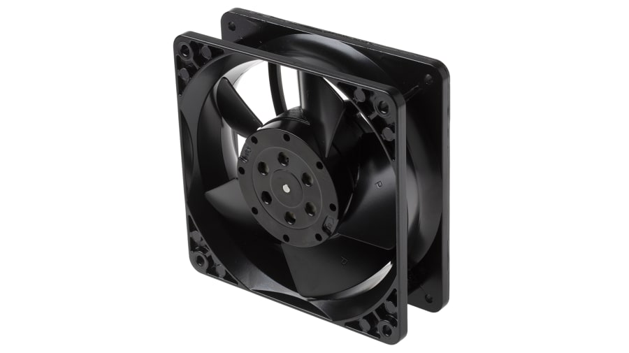 ebm-papst 4000 N Series Axial Fan, 115 V ac, AC Operation, 85m³/h, 10W, 87mA Max, 119 x 119 x 38mm – Model: 4840N