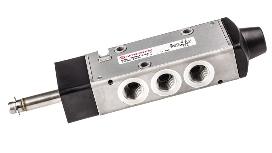 Norgren 5/2 Pneumatic Solenoid Valve - Solenoid/Spring G 1/4 V60 Series – Model: V61B517A-A3000