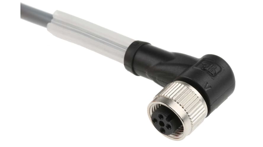 V1-W-2M-PVC, Pepperl + Fuchs Right Angle Female 4 way M12 to Unterminated Sensor Actuator Cable, 2m – Model: V1-W-2M-PVC