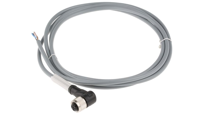 V1-W-2M-PVC, Pepperl + Fuchs Right Angle Female 4 way M12 to Unterminated Sensor Actuator Cable, 2m – Model: V1-W-2M-PVC