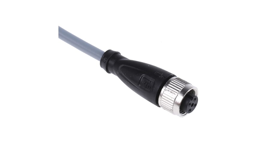 V1-G-2M-PVC, Pepperl + Fuchs Straight Female 4 way M12 to Unterminated Sensor Actuator Cable, 2m – Model: V1-G-2M-PVC