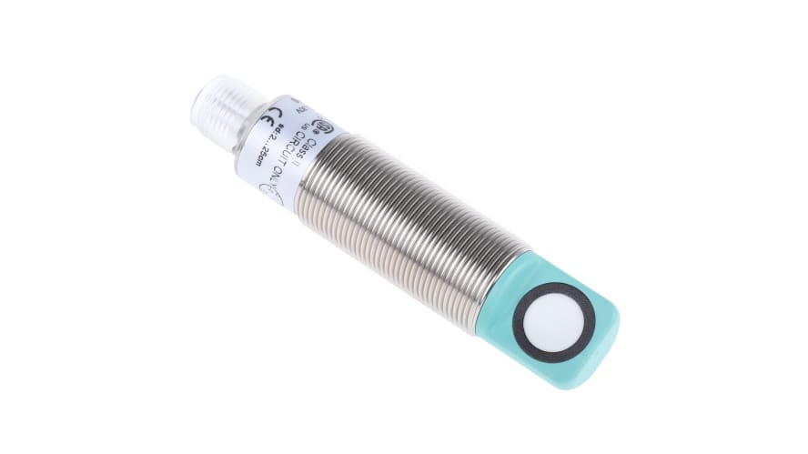 6GR6222-3AB00-PF, Pepperl + Fuchs Ultrasonic Barrel-Style Proximity Sensor, M18 x 1, 20 → 250 mm Detection, PNP Output, 20 – Model: 6GR6222-