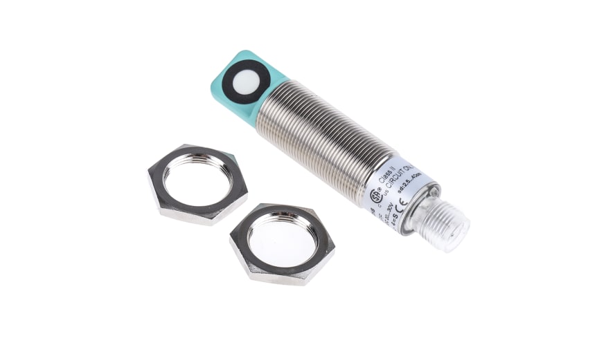 6GR6221-3AB00-PF, Pepperl + Fuchs Ultrasonic Barrel-Style Proximity Sensor, M18 x 1, 25 → 400 mm Detection, PNP Output, 20 – Model: 6GR6221-