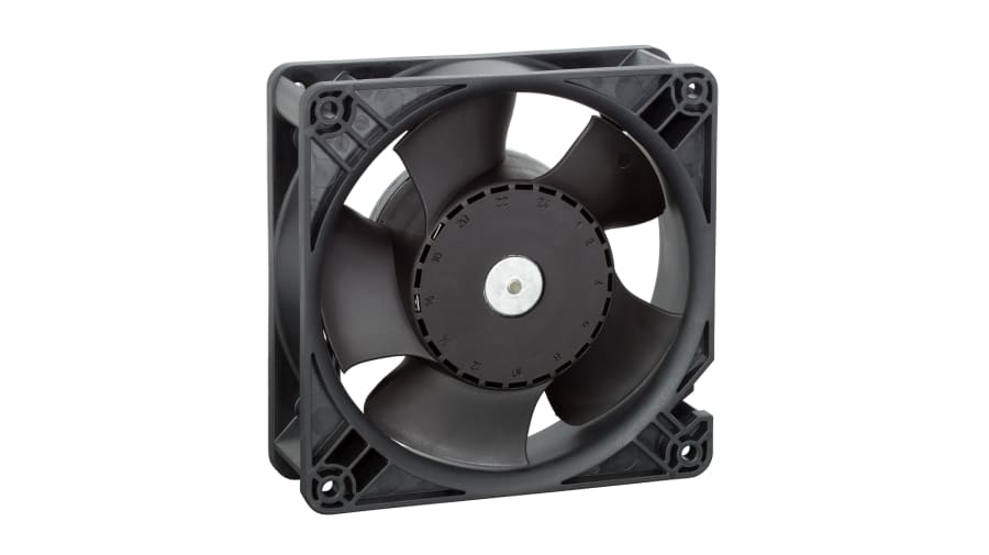 ebm-papst DV 4100 Series Axial Fan, 48 V dc, DC Operation, 280m³/h, 20W, 119 x 119 x 38mm – Model: DV4118N
