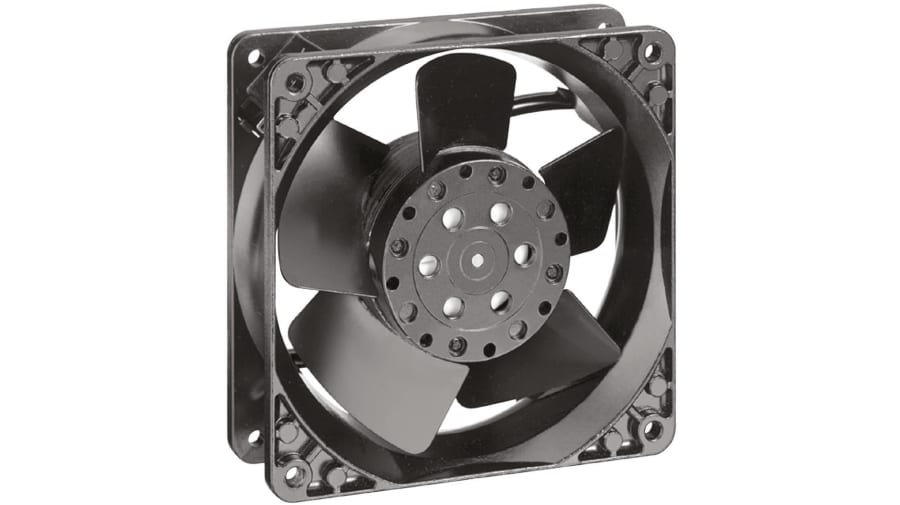 ebm-papst 4000 N Series Axial Fan, 24 V ac, AC Operation, 148m³/h, 19W, 950mA Max, 119 x 119 x 38mm – Model: 4624N