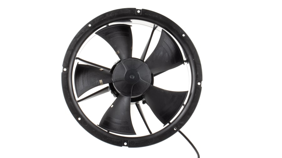 ebm-papst W1G230 Series Axial Fan, 230 V ac, AC Operation, 1000m³/h, 26W, 260mA Max, 230 x 78.5mm – Model: W1G230-EB89-01