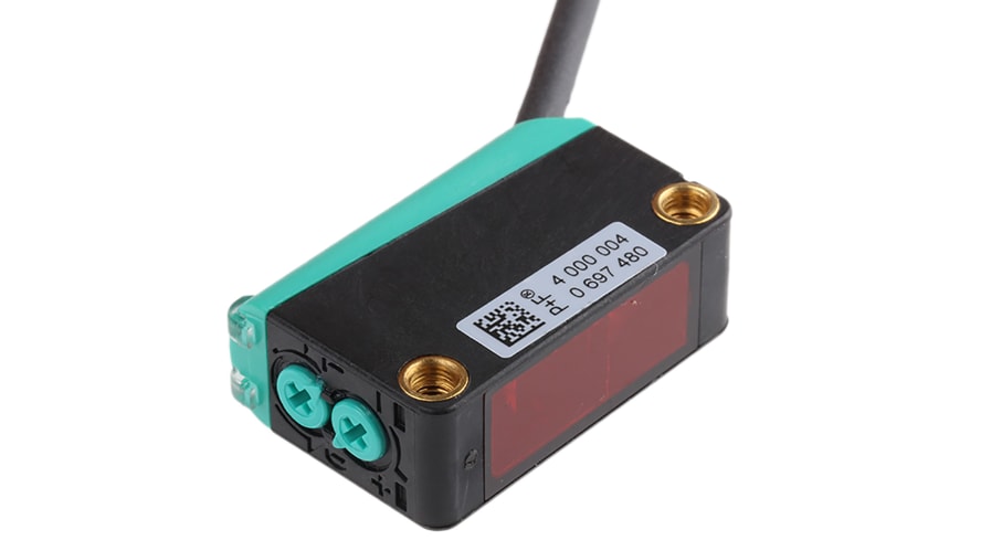 ML100-55/103/115, Pepperl + Fuchs Retroreflective Photoelectric Sensor, Block Sensor, 5 m Detection Range – Model: ML100-55/103/115