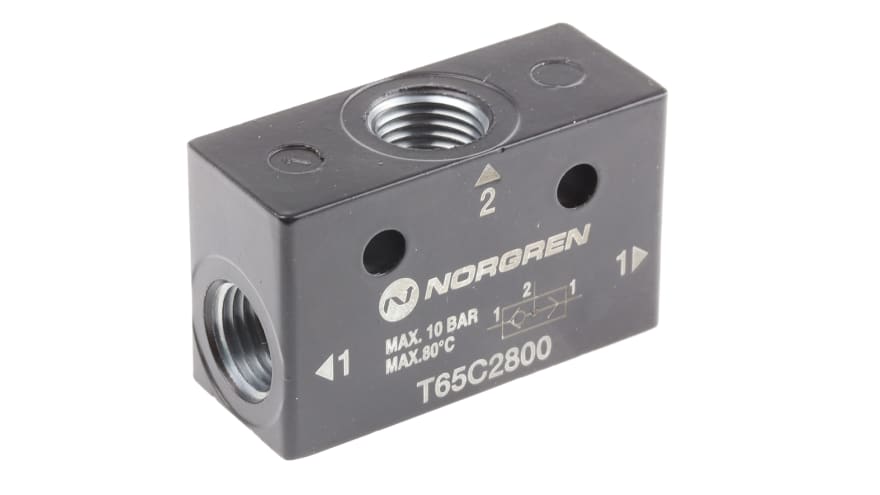 Norgren T65C series 10 bar Pneumatic Logic Controller with OR function – Model: T65C2800
