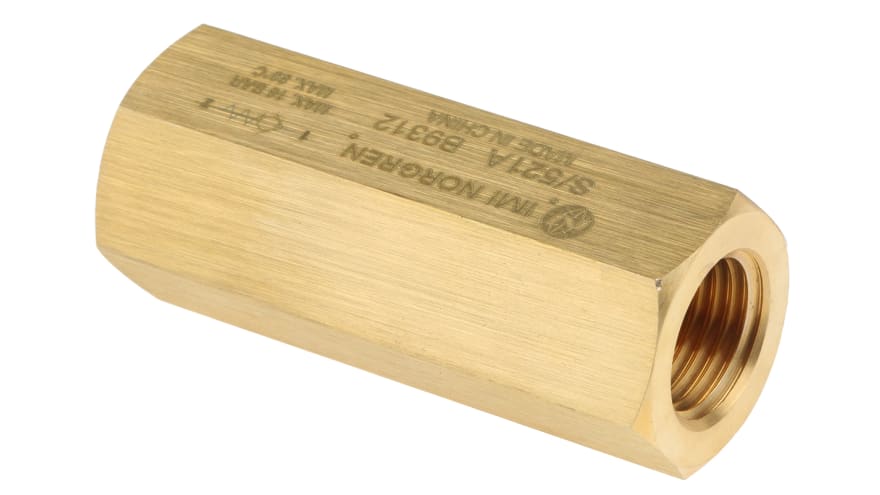 Norgren S/520 Non Return Valve G 1/4 Female Inlet, G 1/4 Female Outlet, 0.3 to 16bar – Model: S/521