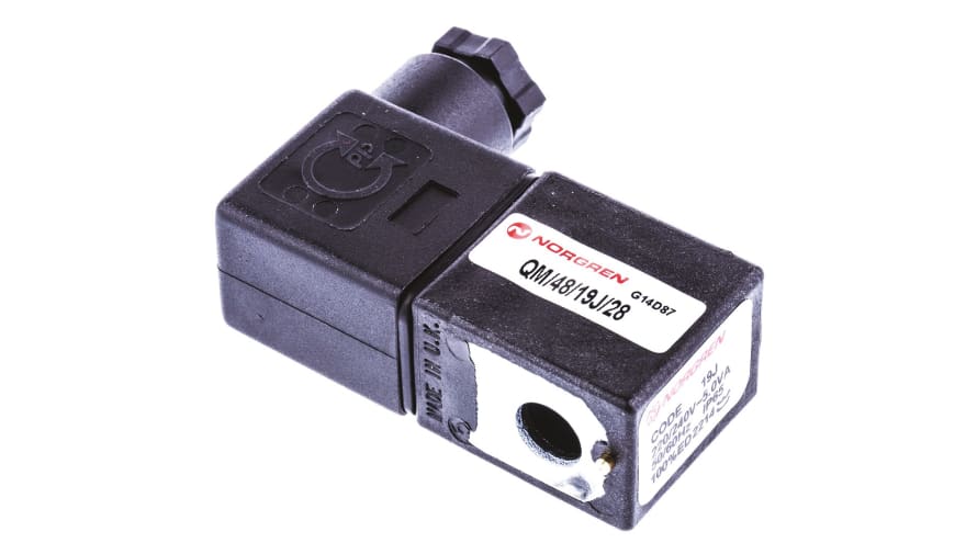 Norgren Series QM/48 230 V ac Solenoid Valve Coil – Model: QM/48/167/28