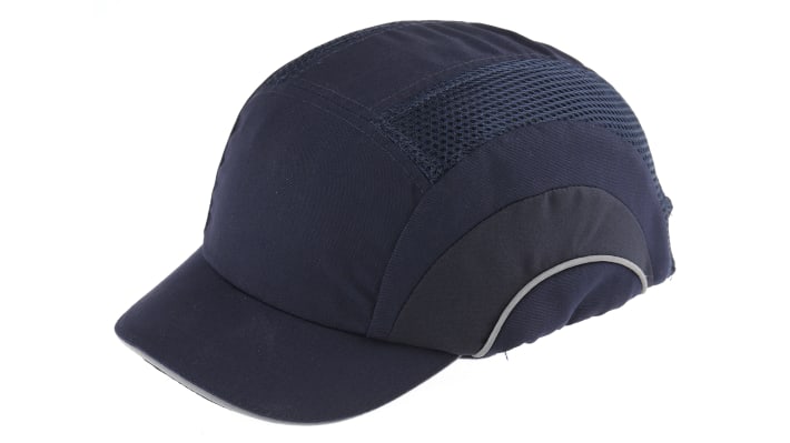 JSP Dark Blue Short Peaked Safety Cap, HDPE Protective Material – Model: ABS000-002-100