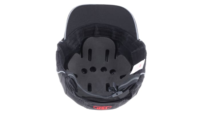 JSP Black Short Peaked Safety Cap, HDPE Protective Material – Model: ABS000-001-100