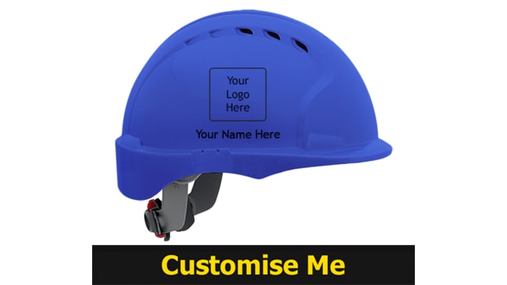 JSP EVOLite Blue Safety Helmet , Adjustable, Ventilated – Model: AJB160-000-500