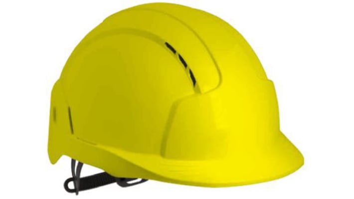 JSP EVOLite Yellow Safety Helmet , Adjustable, Ventilated – Model: AJB160-000-200
