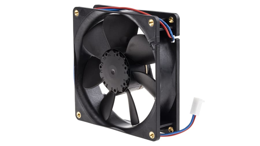 ebm-papst 3400 N Series Axial Fan, 24 V dc, DC Operation, 102m³/h, 3.2W, 92 x 92 x 25mm – Model: 3414NHH-RS0