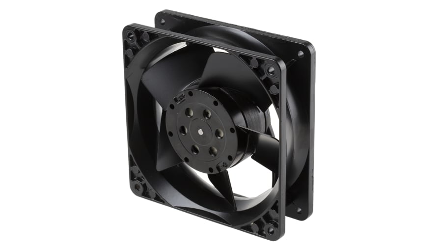 ebm-papst 4000 N Series Axial Fan, 230 V ac, AC Operation, 160m³/h, 19W, 119 x 119 x 38mm – Model: 4650NR