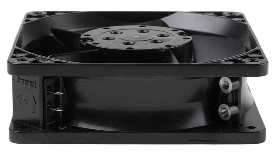 ebm-papst 4000 N Series Axial Fan, 230 V ac, AC Operation, 160m³/h, 19W, 119 x 119 x 38mm – Model: 4650NR