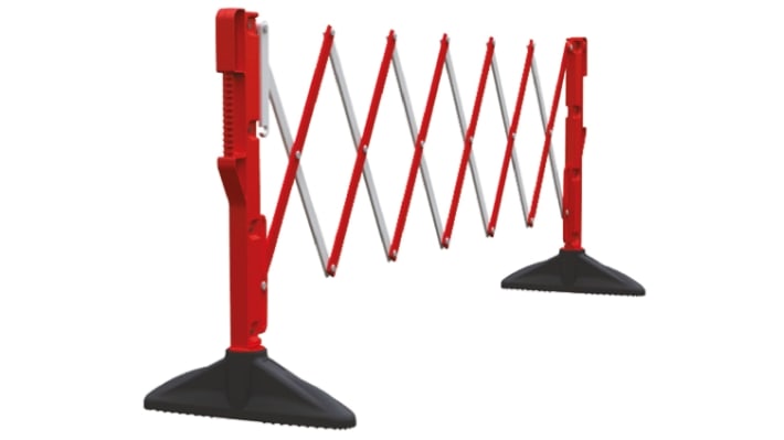 JSP White Folding Barrier – Model: KAZ110-005-400