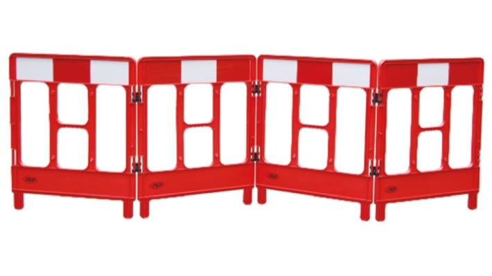 JSP Red PP Folding Barrier – Model: KBC023-000-600