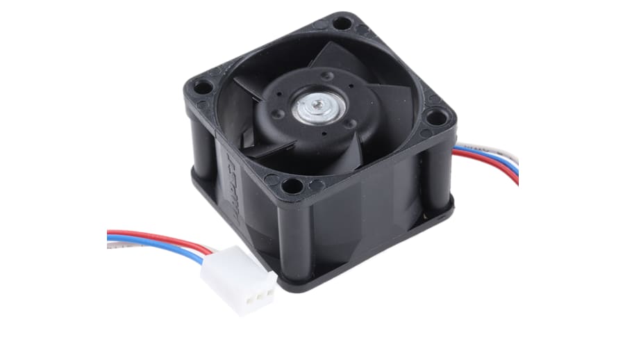 ebm-papst 400 Series Axial Fan, 12 V dc, DC Operation, 24m³/h, 3.3W, 40 x 40 x 25mm – Model: 412J/2HH-RS0