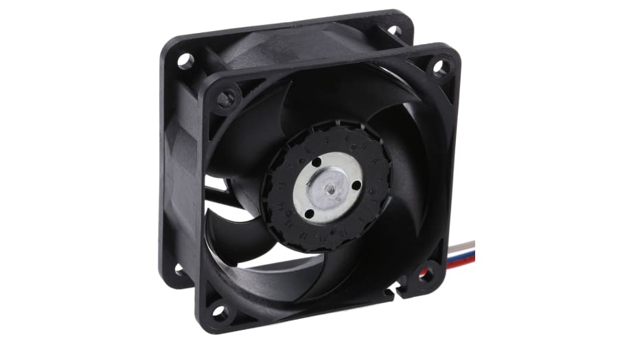 ebm-papst 620 Series Axial Fan, 12 V dc, DC Operation, 40m³/h, 2.1W, 1.05A Max, 60 x 60 x 25mm – Model: 622/2N-RS0