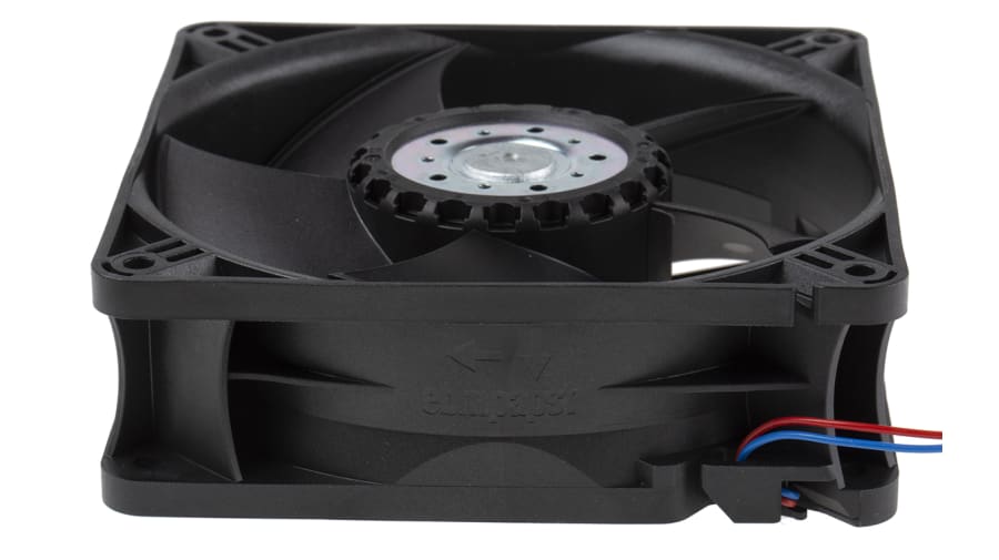 ebm-papst 4400 Series Axial Fan, 12 V dc, DC Operation, 168m³/h, 3W, 119 x 119 x 38mm – Model: 4412ML