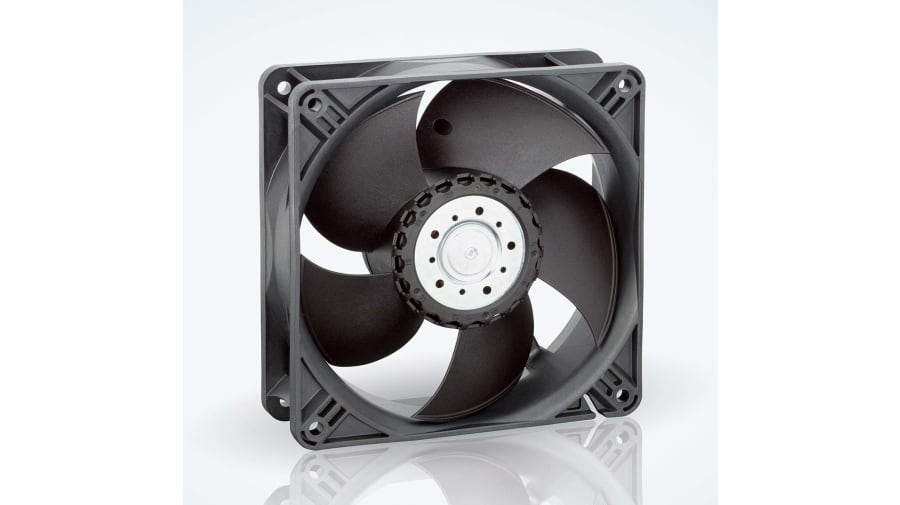 ebm-papst 4400 Series Axial Fan, 24 V dc, DC Operation, 168m³/h, 3.2W, IP20, 119 x 119 x 38mm – Model: 4414ML