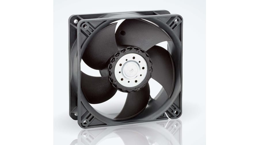 ebm-papst 4400 Series Axial Fan, 24 V dc, DC Operation, 184m³/h, 4.1W, IP20, 119 x 119 x 38mm – Model: 4414M