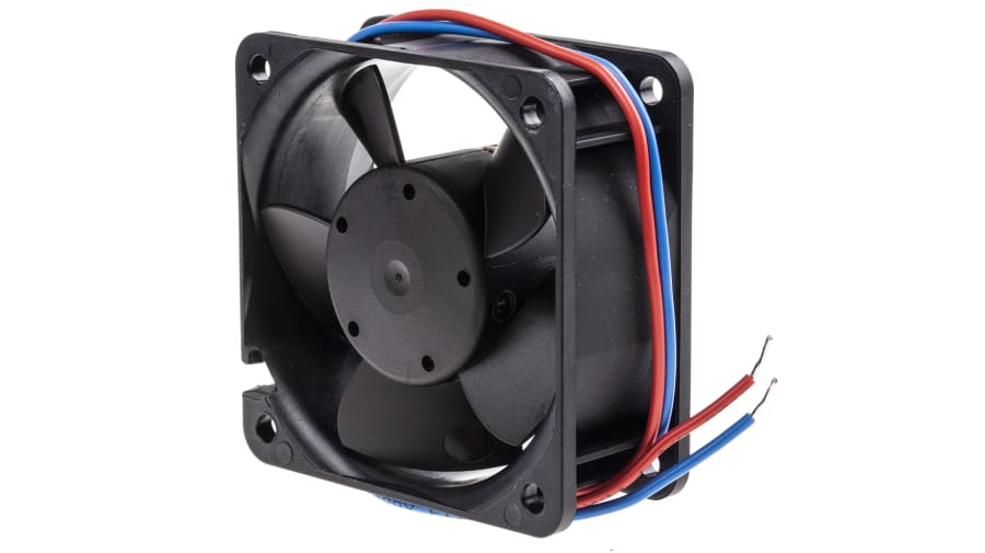 ebm-papst 600 N Series Axial Fan, 12 V dc, DC Operation, 25m³/h, 700mW, 60 x 60 x 25mm – Model: 612NGMLE