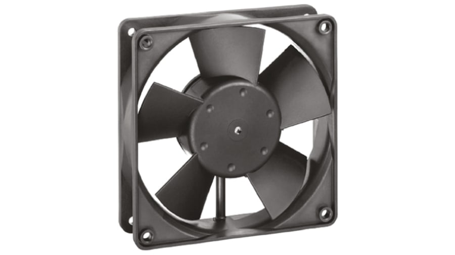 ebm-papst 4300 Series Axial Fan, 12 V dc, DC Operation, 95m³/h, 1.2W, 119 x 119 x 32mm – Model: 4312GL