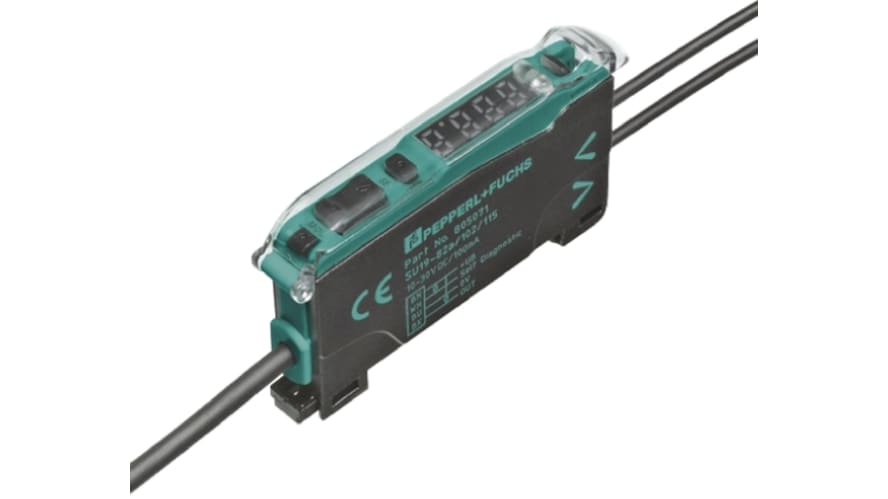 SU19.1/110/115, Pepperl + Fuchs Glass, Plastic Fibre Optic Sensor 450 mm, NPN, PNP Output, IP50, 10 → 30 V dc – Model: SU19.1/110/115