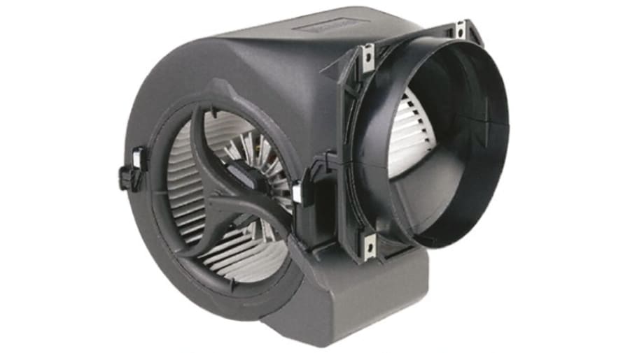 ebm-papst D2E 146 Series Centrifugal Fan, 230 V ac, 430m³/h, AC Operation, 216 x 220 x 195mm – Model: D2E146-HR93-A1