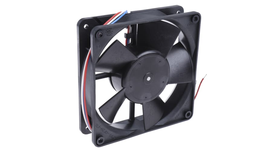 ebm-papst 4300 Series Axial Fan, 24 V dc, DC Operation, 170m³/h, 5W, IP68, 119 x 119 x 32mm – Model: 4314/2U