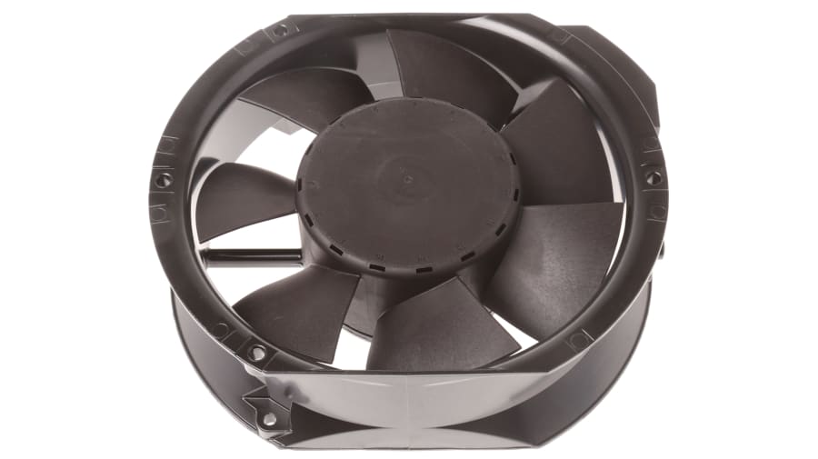 ebm-papst 6400 Series Axial Fan, 24 V dc, DC Operation, 410m³/h, 17W, IP68, 172 x 150 x 51mm – Model: 6424U