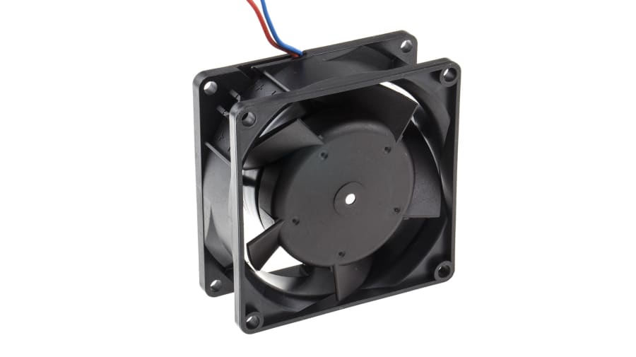 ebm-papst 8300 Series Axial Fan, 24 V dc, DC Operation, 80m³/h, 6W, IP68, 80 x 80 x 32mm – Model: 8314HU