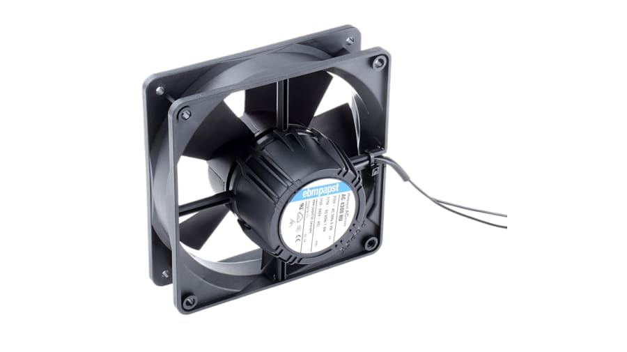 ebm-papst AC 4300 Series Axial Fan, 85 → 265 V ac, AC Operation, 204m³/h, 12W, IP65, 119 x 119 x 32mm – Model: AC4300HU