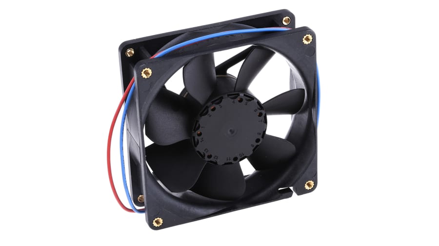 ebm-papst 8400 N Series Axial Fan, 12 V dc, DC Operation, 69m³/h, 2W, 80 x 80 x 25mm – Model: 8412NG-RS0