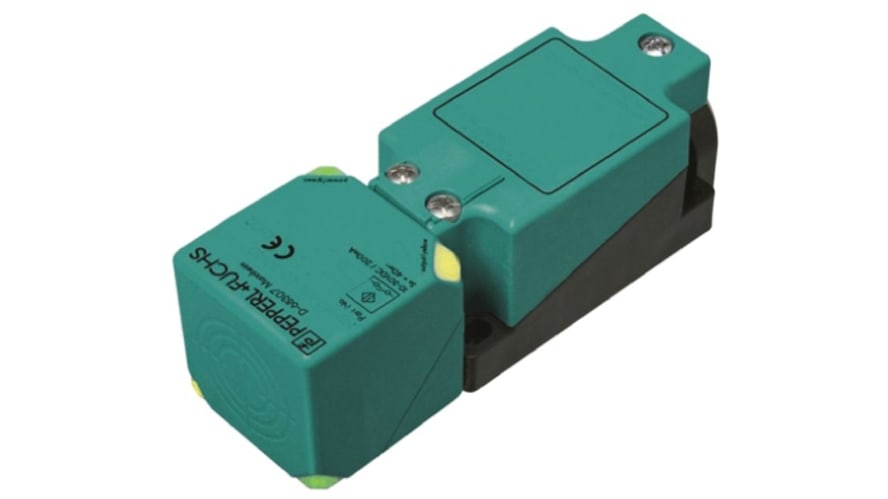 NBB15-U1-E2, Pepperl + Fuchs Inductive Block-Style Proximity Sensor, 15 mm Detection, PNP Output, 10 → 30 V dc, IP68, IP69K – Model: NBB15-U