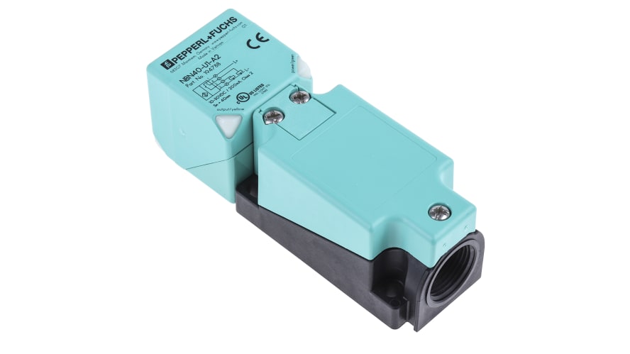 NBN40-U1-A2, Pepperl + Fuchs Inductive Block-Style Proximity Sensor, 40 mm Detection, PNP Output, 10 → 30 V dc, IP68, IP69K – Model: NBN40-U