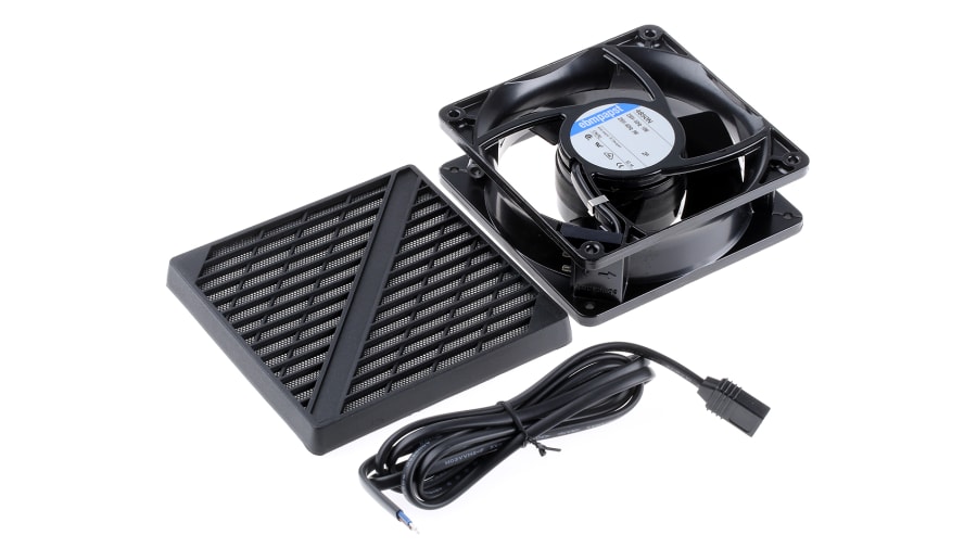 ebm-papst 4000 N Series Axial Fan Kit, 230 V ac, AC Operation, 100m³/h, 10W, 119 x 119 x 38mm – Model: 4850N-KR1