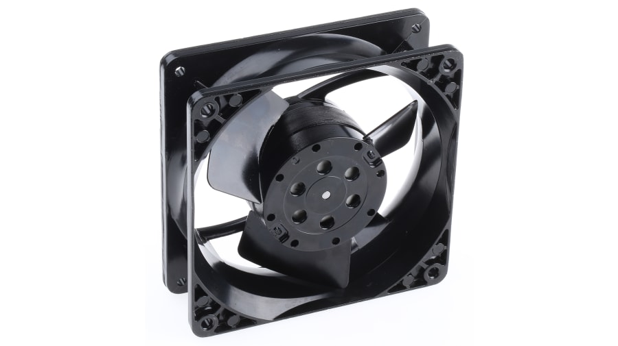 ebm-papst 4000 N Series Axial Fan Kit, 230 V ac, AC Operation, 100m³/h, 10W, 119 x 119 x 38mm – Model: 4850N-KR0