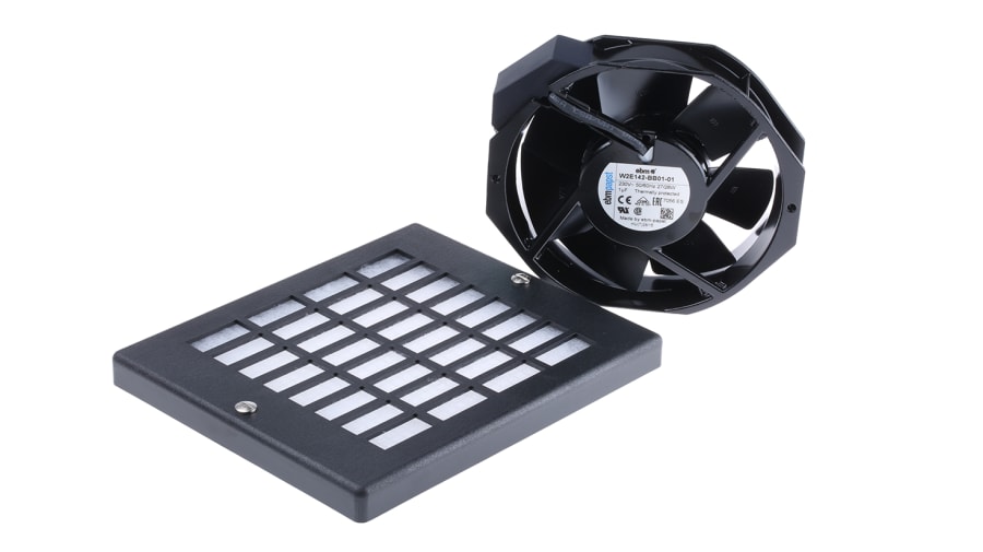 ebm-papst W2E142 Series Axial Fan Kit, 230 V ac, AC Operation, 330m³/h, 27W, 172 x 150 x 38mm – Model: W2E142-BB01-01-KR1