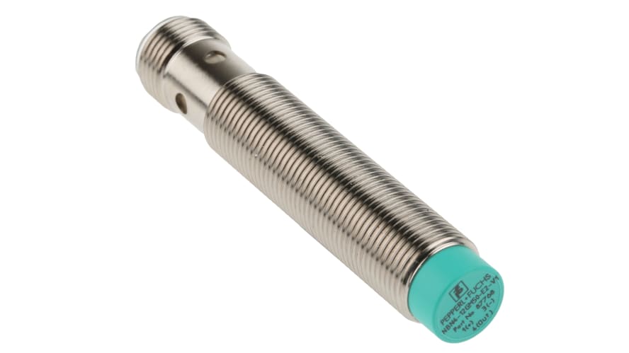 NBN4-12GM50-E2-V1, Pepperl + Fuchs Inductive Barrel-Style Proximity Sensor, M12 x 1, 4 mm Detection, PNP Output, 5 → 36 V dc, IP68 – Model: 