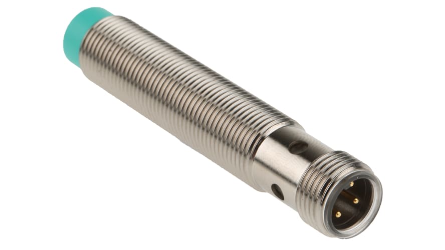 NBN4-12GM50-E2-V1, Pepperl + Fuchs Inductive Barrel-Style Proximity Sensor, M12 x 1, 4 mm Detection, PNP Output, 5 → 36 V dc, IP68 – Model: 