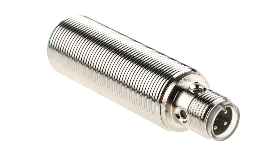 NEB12-18GM50-E2-V1, Pepperl + Fuchs Inductive Barrel-Style Proximity Sensor, M18 x 1, 12 mm Detection, PNP Output, 10 → 30 V dc, IP67 – Mode