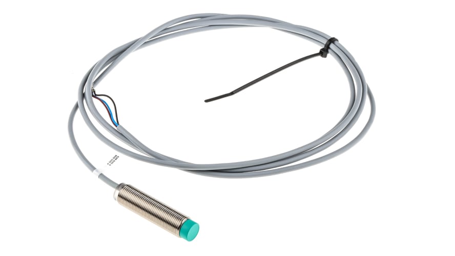 NBN4-12GM50-E2, Pepperl + Fuchs Inductive Barrel-Style Proximity Sensor, M12 x 1, 4 mm Detection, PNP Output, 5 → 36 V dc, IP68 – Model: NBN