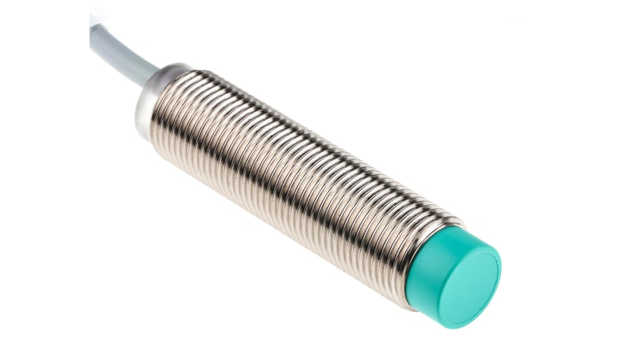 NBN4-12GM50-E2, Pepperl + Fuchs Inductive Barrel-Style Proximity Sensor, M12 x 1, 4 mm Detection, PNP Output, 5 → 36 V dc, IP68 – Model: NBN