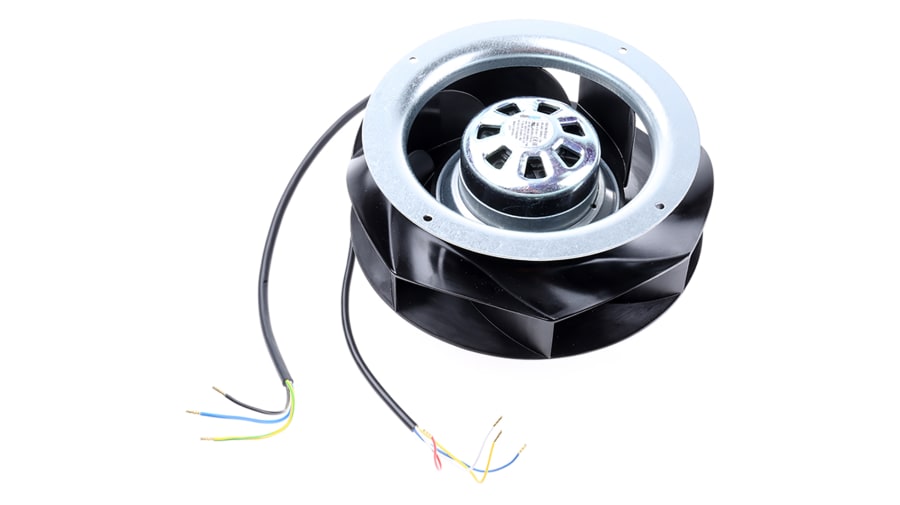 ebm-papst RadiCal Series Centrifugal Fan, 230 V ac, 975m³/h, AC Operation, 190 (Dia.) x 91mm – Model: R3G190-RD45-03