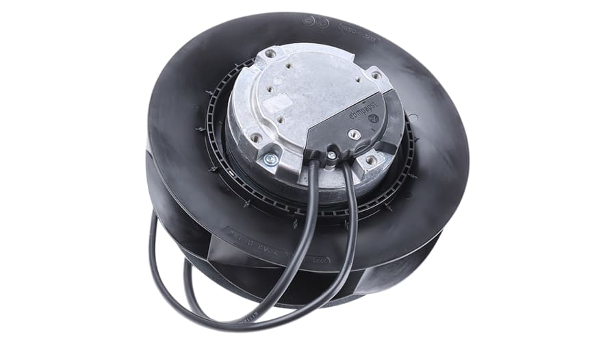 ebm-papst RadiCal Series Centrifugal Fan, 230 V ac, 975m³/h, AC Operation, 190 (Dia.) x 91mm – Model: R3G190-RD45-03